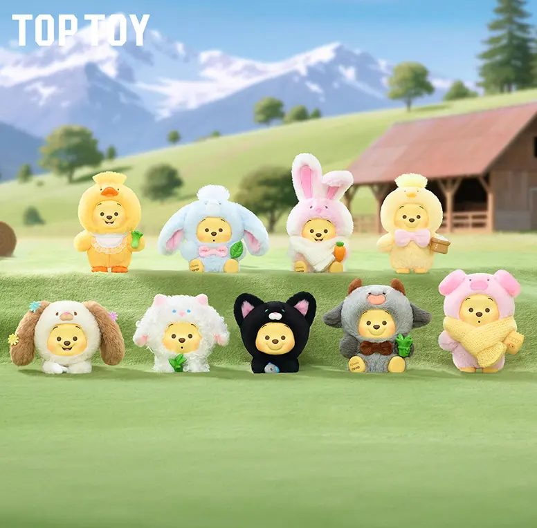 DSN Winnie The Pooh Happy Farm Series Plush Blind Box – Official Designer Collectible Art Toy