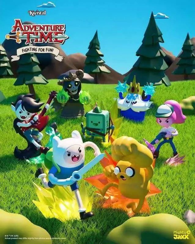 🎮 Adventure Time Fighting for Fun Blind Box Figure Set – Official Designer Collectible Art Toy