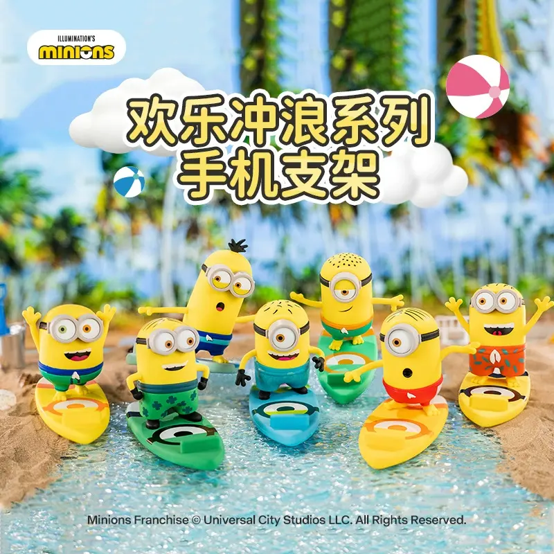 Miniso New Kawaii Cute Despicable 4 Minions Toys Figure Blind Box Ornament Bracket Childrens Birthday Gift Christmas Gi – Official Minions Art Toy
