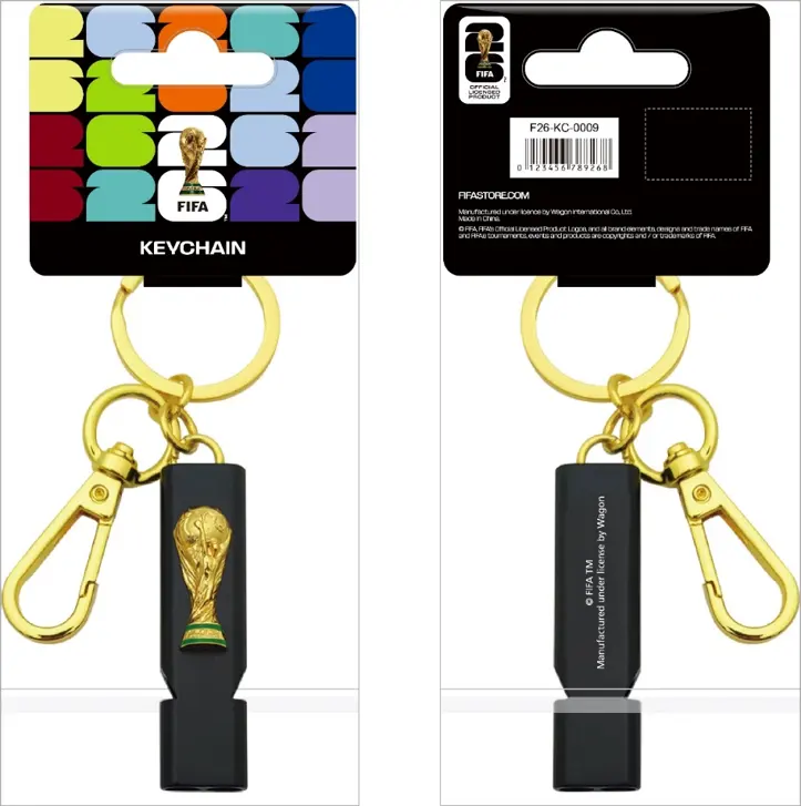 Official FIFA World Cup 2026™ Trophy Whistle Keychain – Official Designer Collectible Art Toy