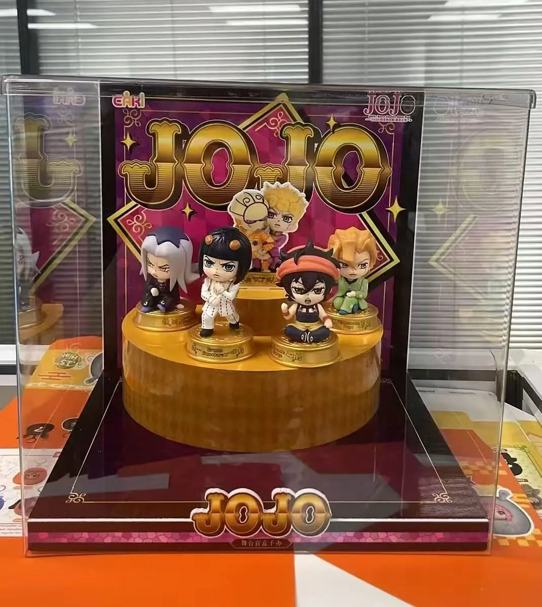 【DISPLAY】JoJo’s Bizarre Adventure Golden Wind Stage Series Chibi Figure Blind Box – Official Designer Collectible Art Toy