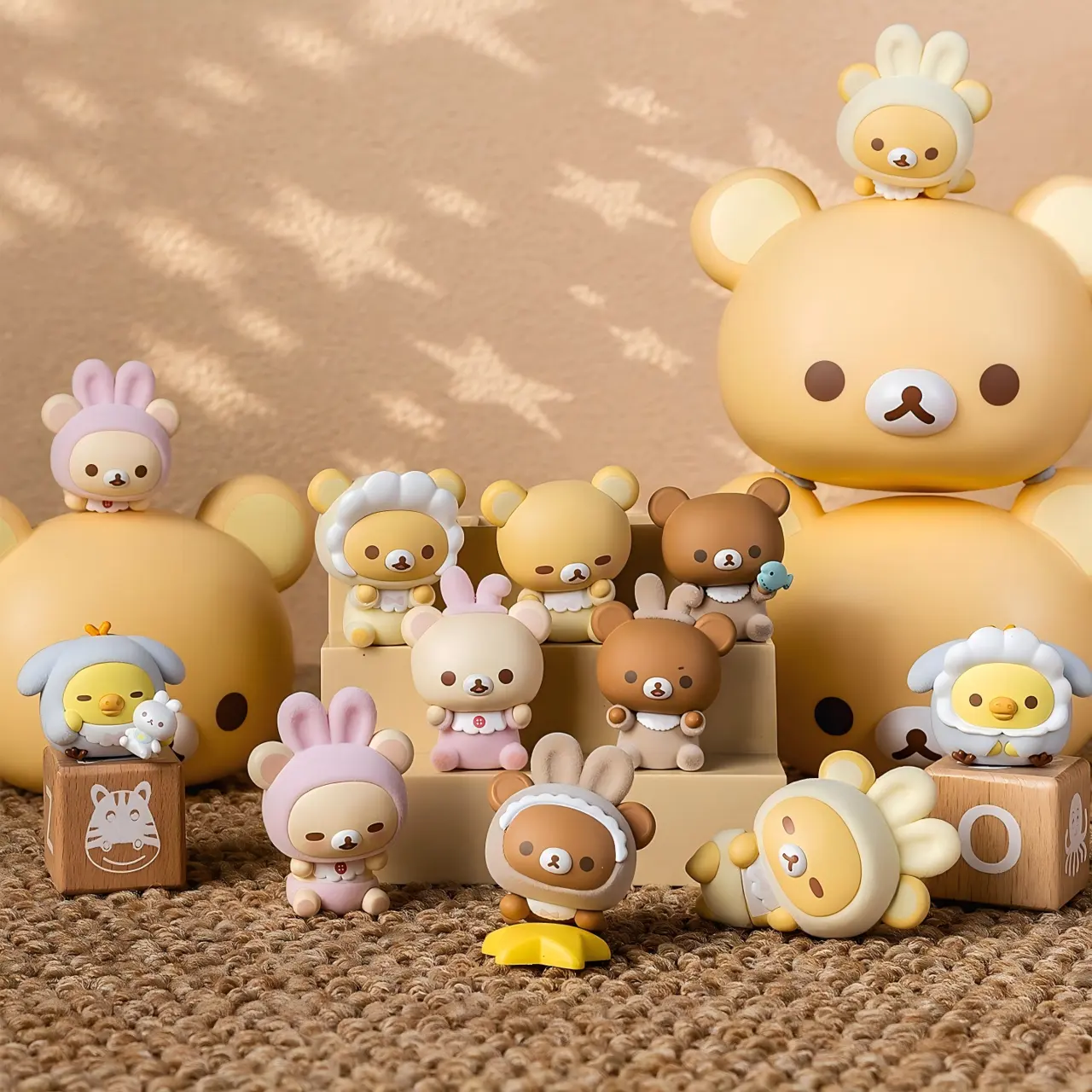 Display!Funism Rilakkuma Minna de Usausababy Cute Collectible Blind Box Figures – Official Funism Art Toy
