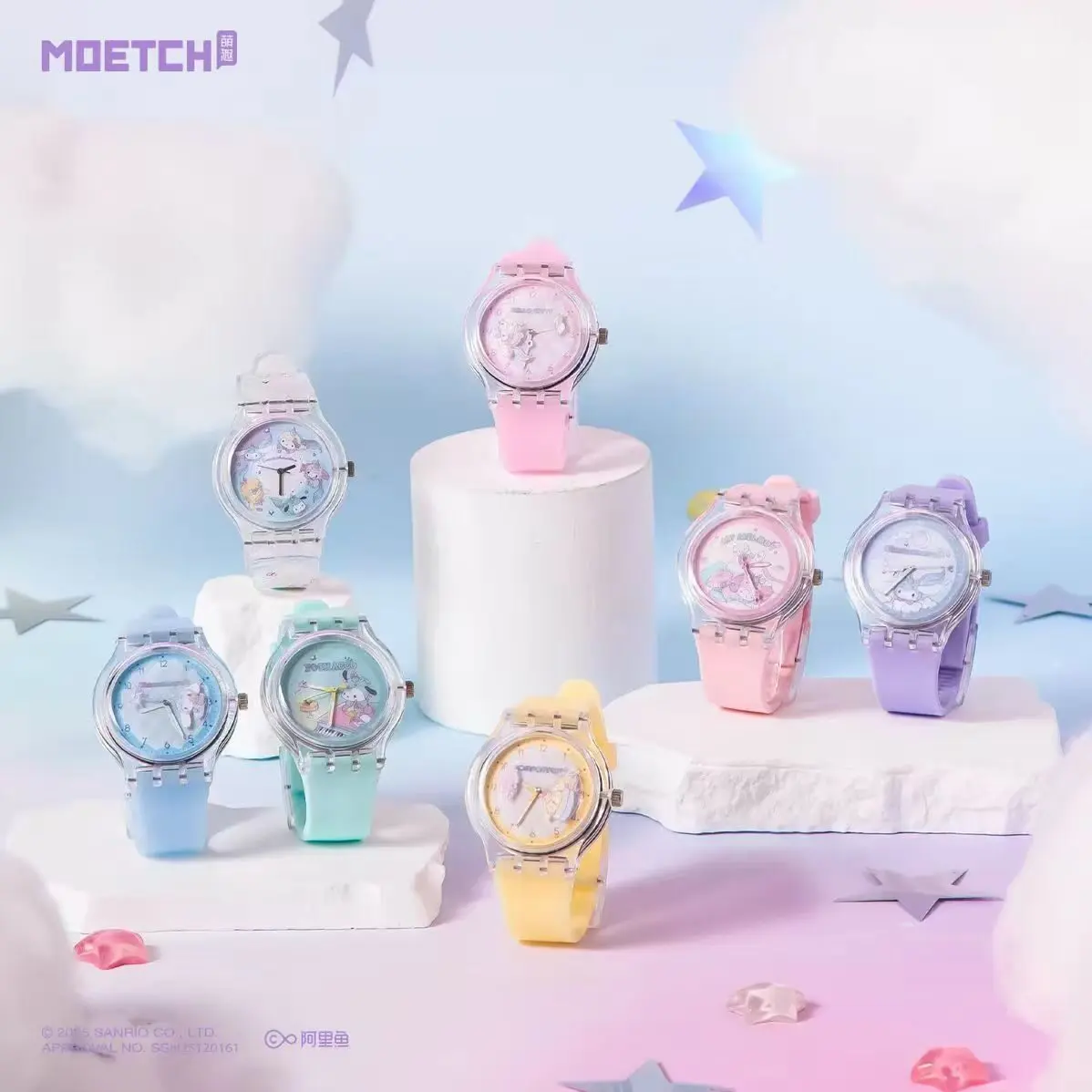 MOETCH x Sanrio Characters Starry Dream Series Kids’ Quartz Watch Blind Box – Official Sanrio Art Toy