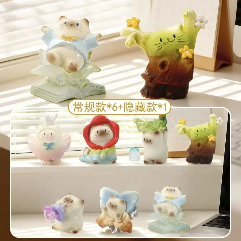 PAI Cat Whimsical Garden Series Resin Blind Box Figurines – Official Designer Collectible Art Toy