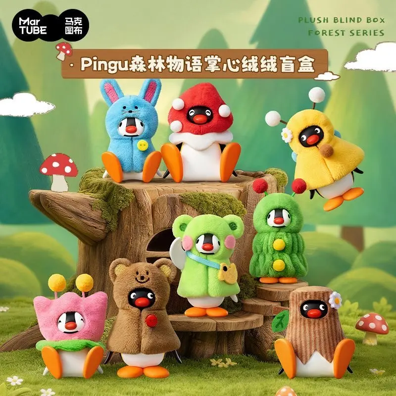 MarTUBE Pingu Forest Tales Palm‑Sized Plush Charm Blind Box