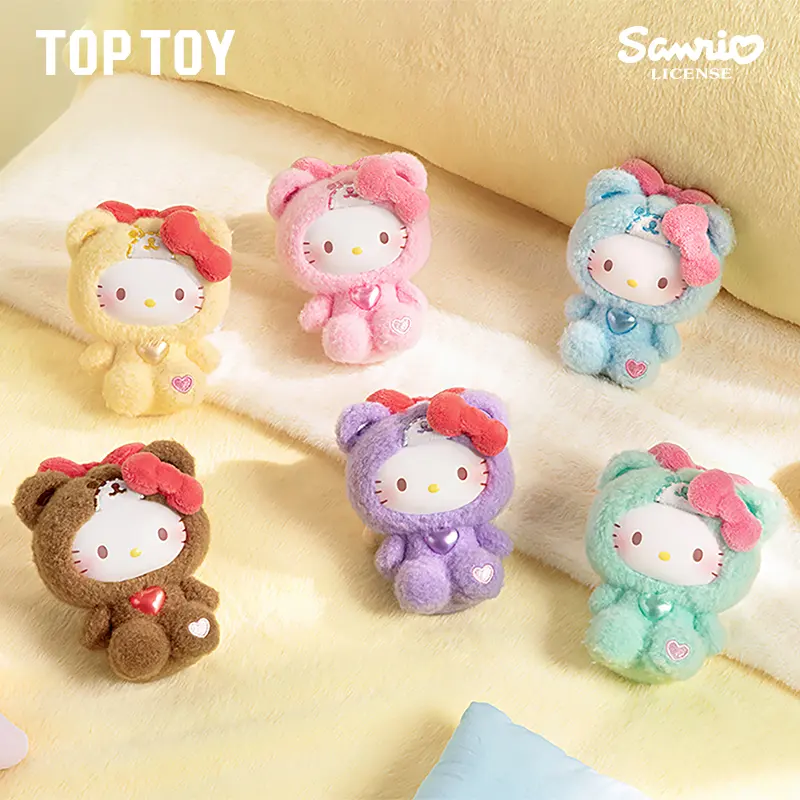 Hello Kitty Teddy Pajama Series Plush Blind Box – Official Sanrio Art Toy