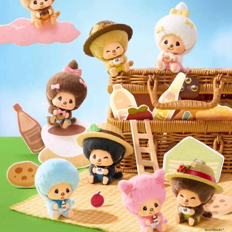 MINISO Monchhichi Coffee Farm Series Keychain Blind Box – Official Designer Collectible Art Toy