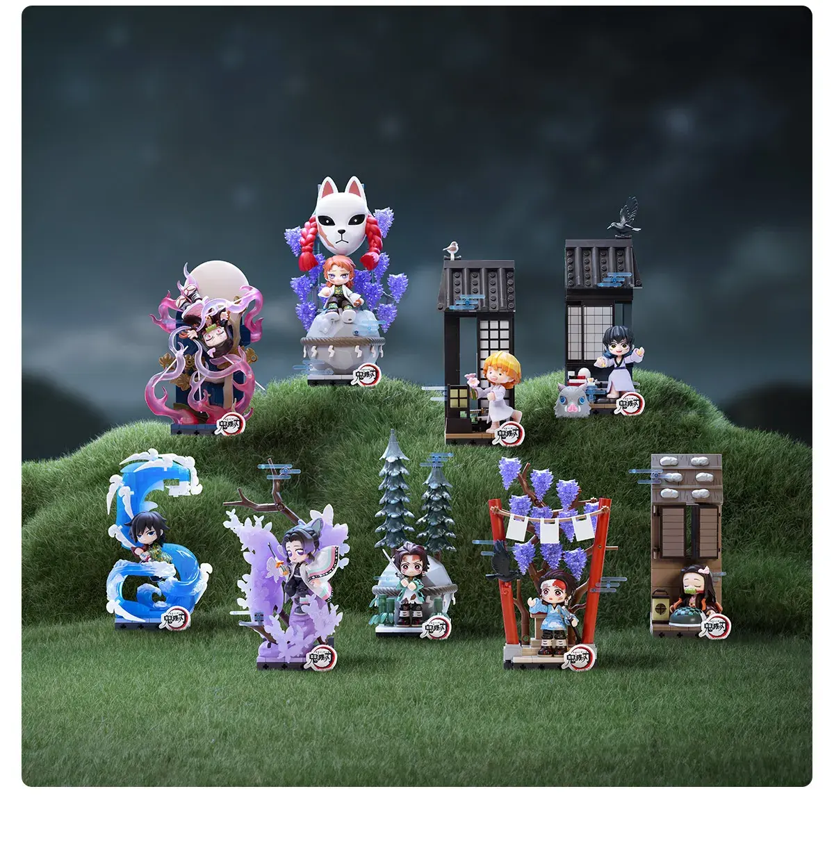 Demon Slayer Unwavering Resolve Arc Series Block Figures Blind Box – Official Designer Collectible Art Toy