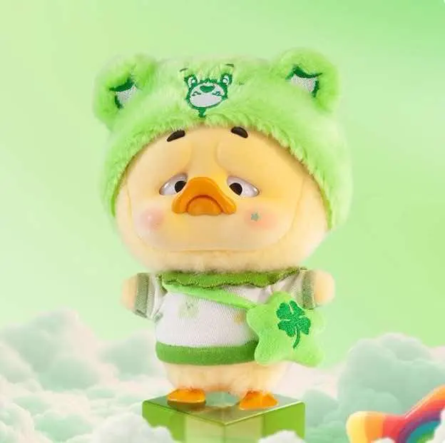 Upset Duck x Care Bears Be Rainbow Duck Series Plush Blind Box Mystery Box, Cute Kawaii Soft Stuffed Animal Doll Figures, Anime Keychain Bag Charm Ornaments, Collectible Art Toy Birthday Gifts for Girls Adults (Random 1PC / Whole Box of 6) – Official Designer Collectible Art Toy