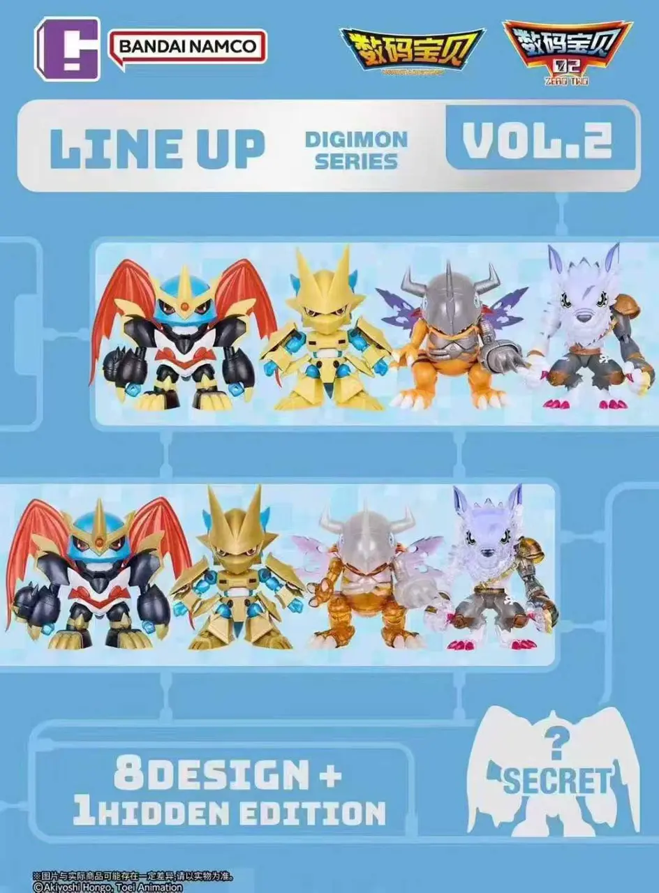 PLABAKO Digimon Blind Box Vol. 2 – Official Digimon Art Toy