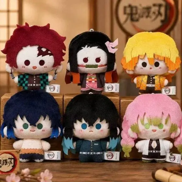 NEW Official Demon Slayer TV Series 8cm Big-Eyed Plush Blind Box – Official Designer Collectible Art Toy