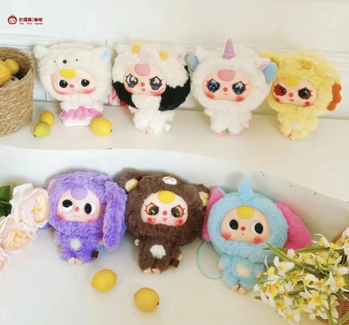 Baby three Big head baby zipper bag blind box