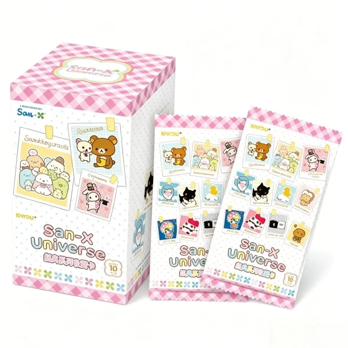 KAYOU San‑X Universe Classic Series Collectible Cards, 18‑Pack Full Box, 5 Cards per Pack, Officially Licensed Cute Character Foil Trading Cards for Hobby Collectors & Anime Fans – Official Designer Collectible Art Toy