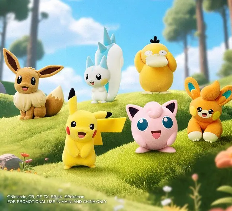 Pokémon Flocked Collectible Figure Desk Ornament