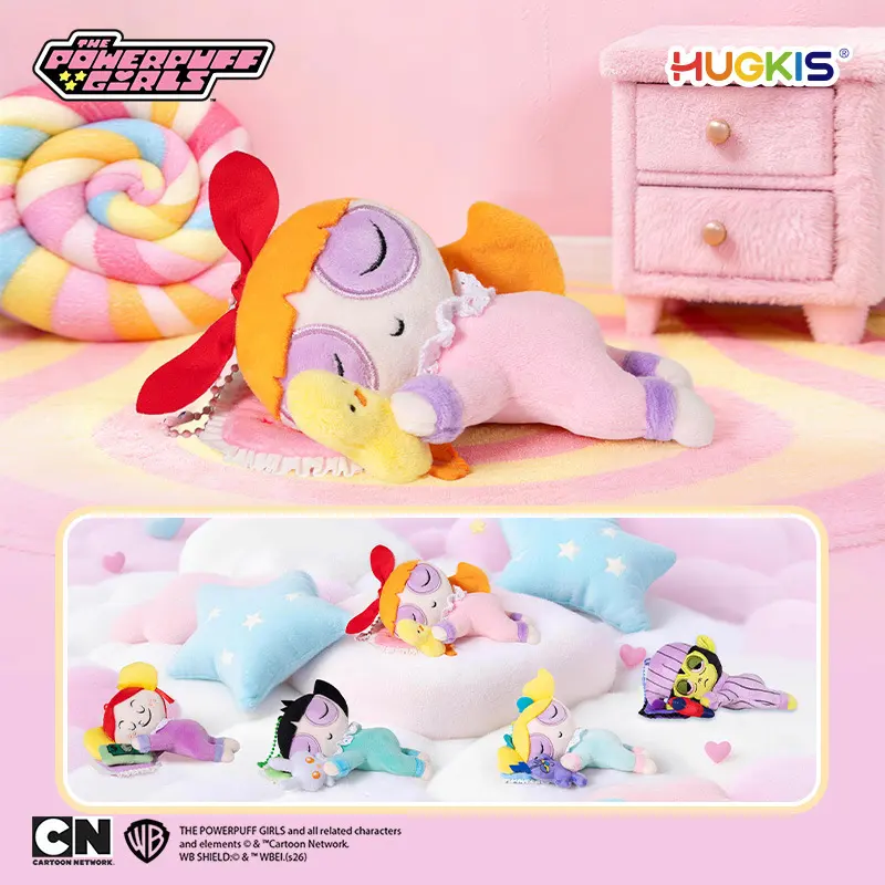 The Powerpuff Girls Good Night Squish Magnetic Figure Blind Box – Official Designer Collectible Art Toy
