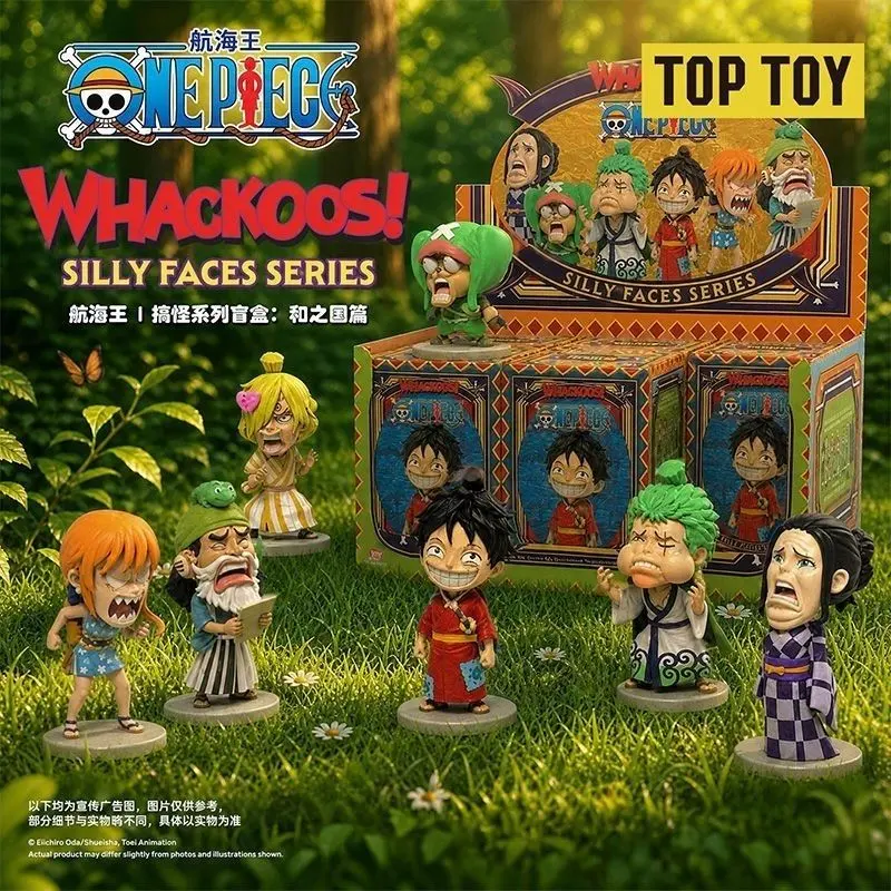 TOP TOY x One Piece Whackoos! Silly Faces Wano Country Blind Box Collectible Figure – Official One Piece Art Toy