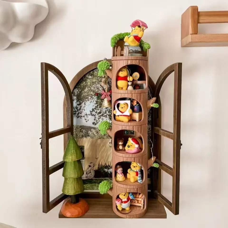 Winnie The Pooh Tree House Series Blind Box Cute Desktop Ornament Gift – Official Designer Collectible Art Toy