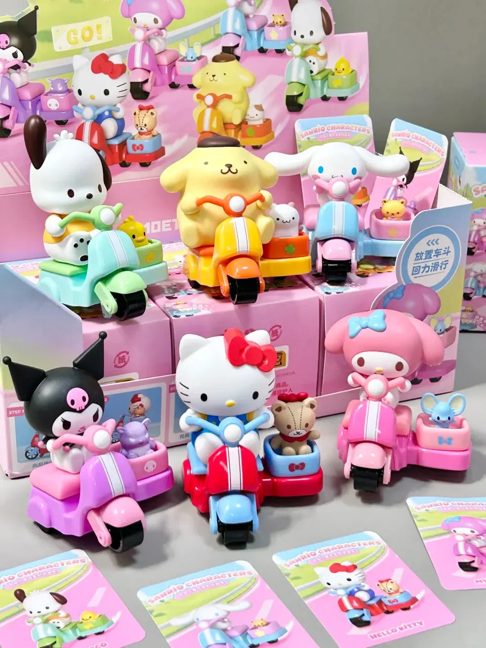Sanrio Characters Scooter Buddy Blind Box – Official Sanrio Art Toy