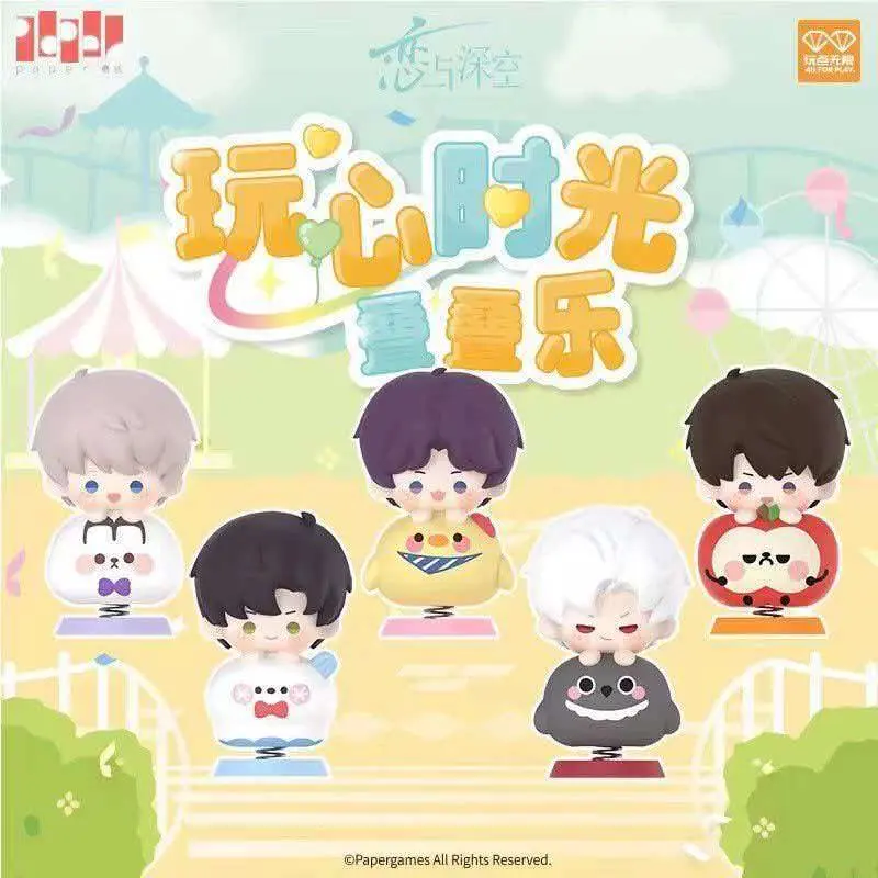 🎮 Love and Deepspace “Playful Time” Stacking Spring Figure Set – Official Designer Collectible Art Toy