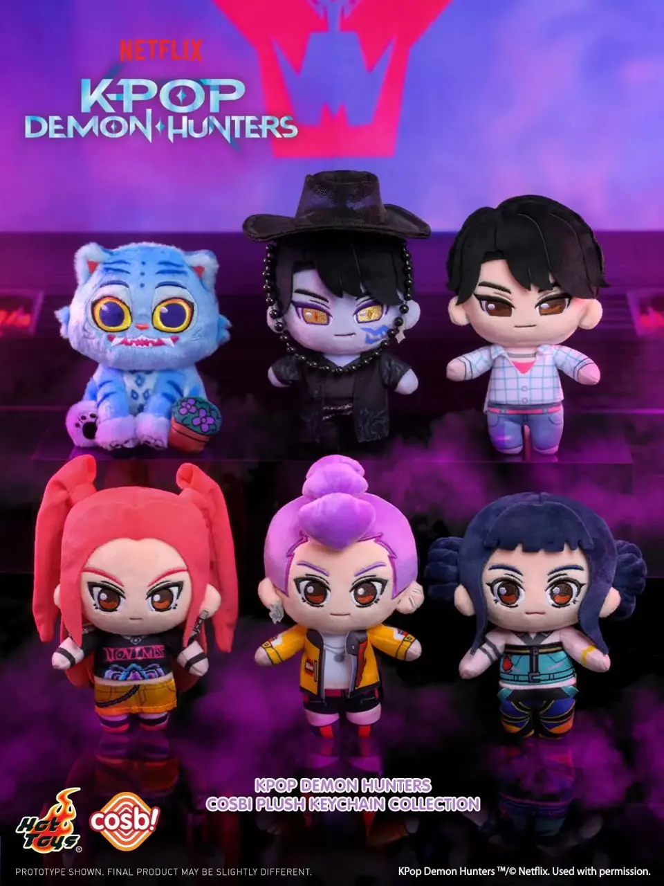 Netflix K-Pop Demon Hunters Cosbi Plush Keychain Collection – Official Designer Collectible Art Toy