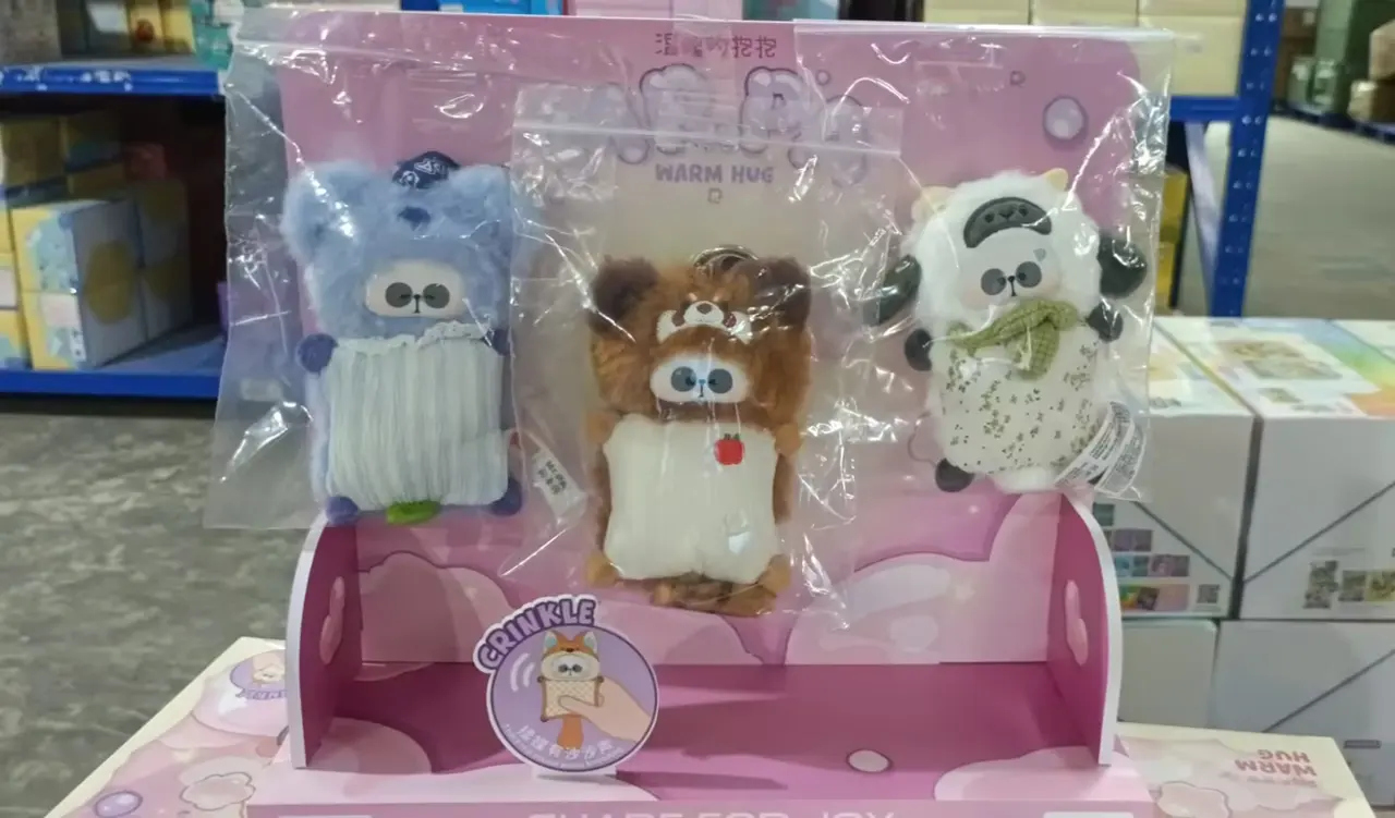 Display MR.PA Warm Hug Series Plush Pendant Blind Box – Official Designer Collectible Art Toy