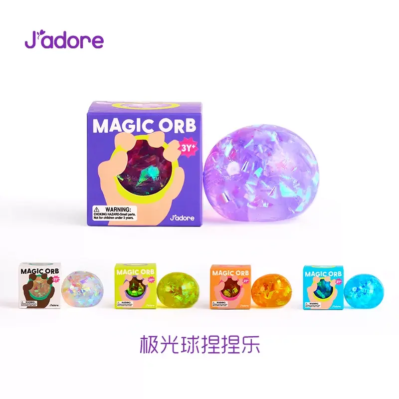 (Ship from US) Jadore Aurora Squeeze Ball – Non-Toxic Slow Rebound Stress Relief Toy – Official Designer Collectible Art Toy