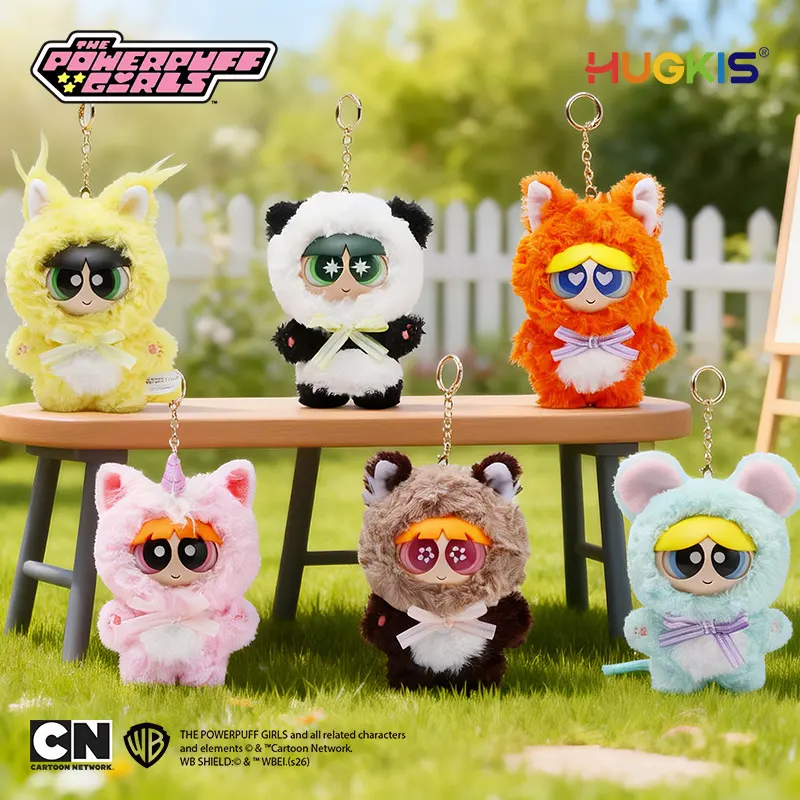 The Powerpuff Girls Forest Friends Plush Keychain Blind Box – Official Designer Collectible Art Toy
