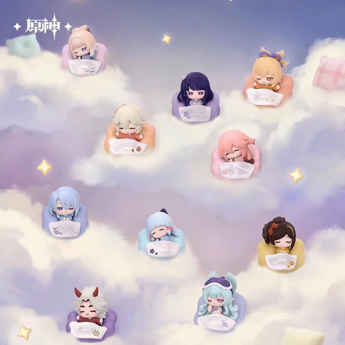 Genshin Impact Cloud Pillow Dream Wander Series Q Version Blind Box Fridge Magnets – Official Designer Collectible Art Toy