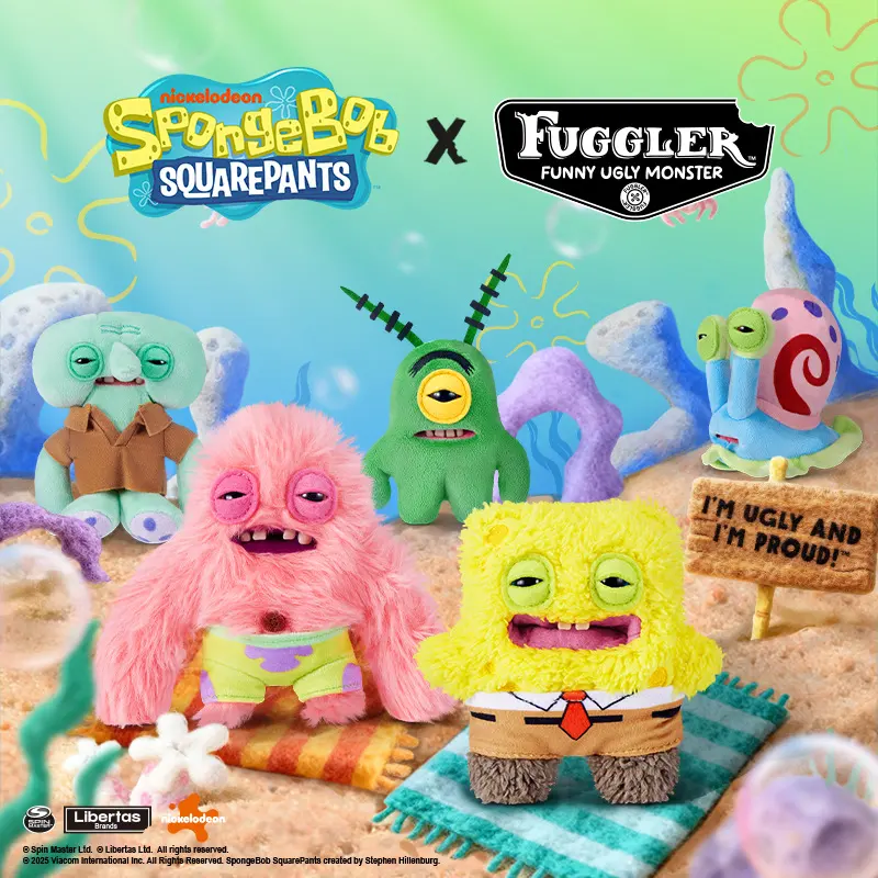 Fuggler SpongeBob Plush keychain