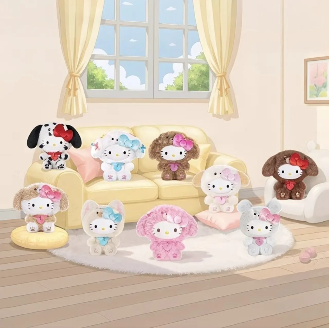 Hello Kitty Puppy Costume Plush Blind Box – Official Sanrio Art Toy