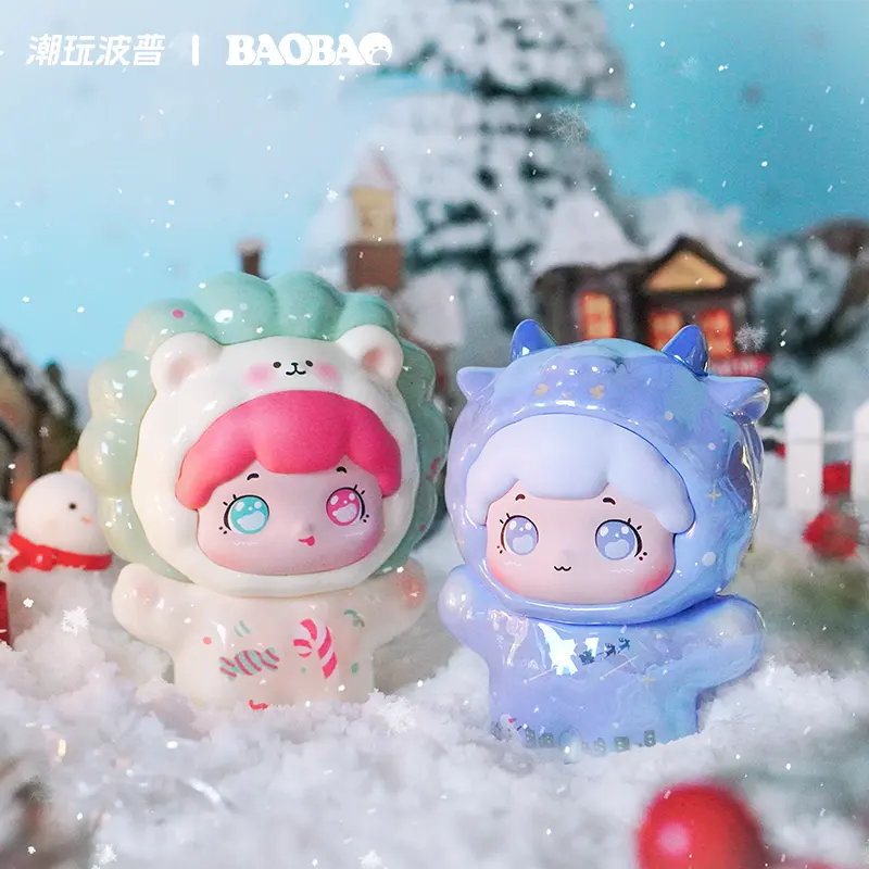 Baobao’s Pet Store Christmas Carnival Wreath& Aurora Series (Buy 5 Sets, Get 1 Display Free) – Official Designer Collectible Art Toy