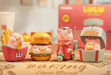 Original TOYZEROPLUS LuLu the Piggy Burgers Series Blind Box – Official Designer Collectible Art Toy