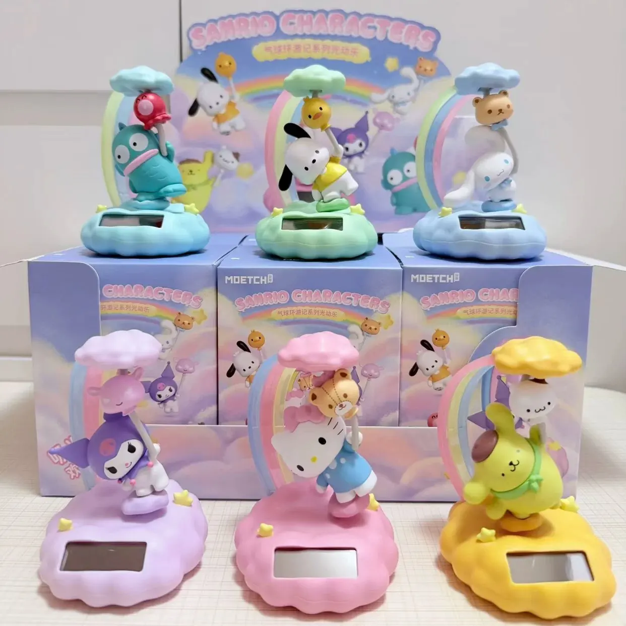 Sanrio Characters Balloon Travel Solar-Powered Swing Blind Box – Official Sanrio Art Toy