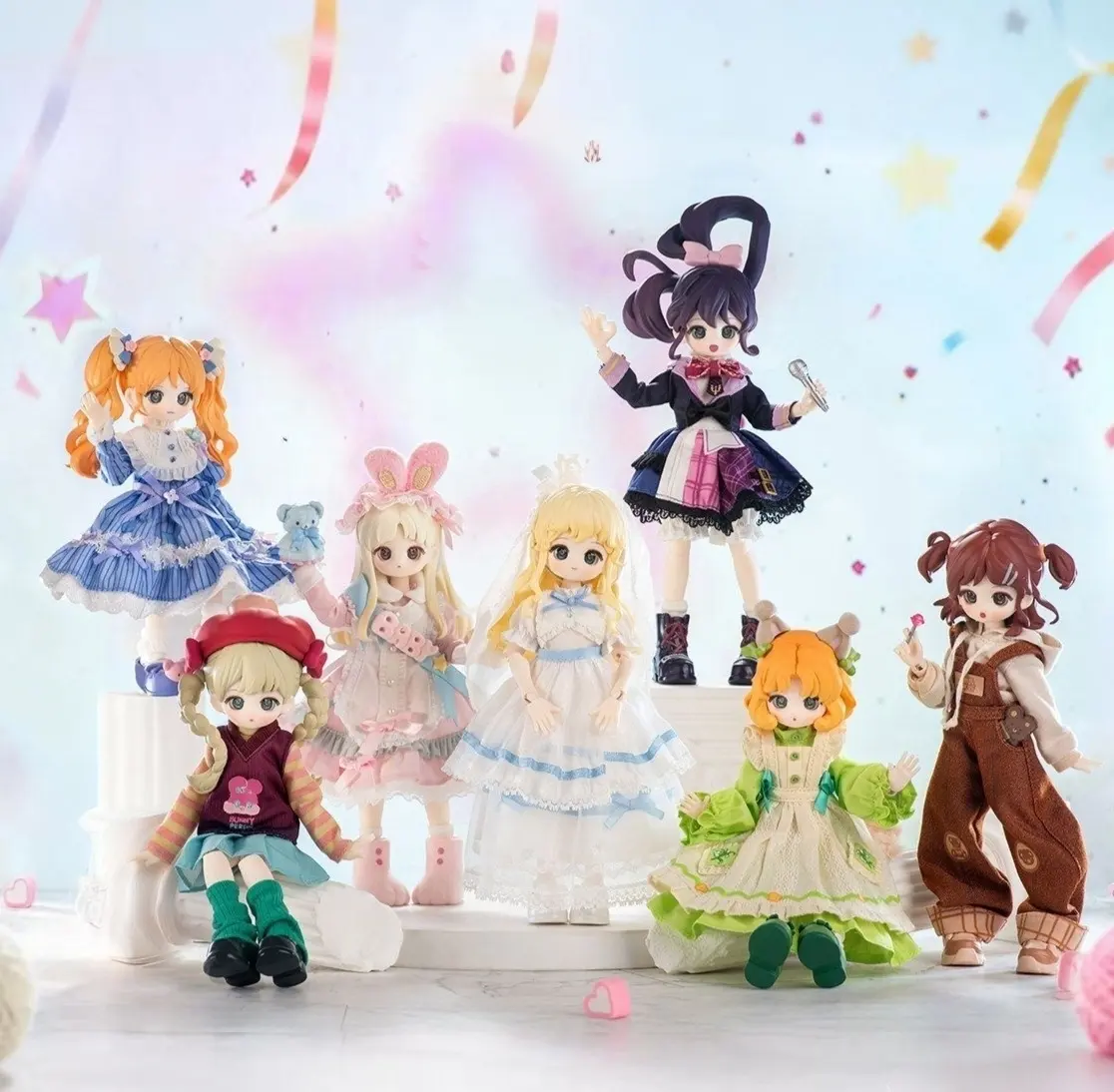 The Colorful Wardrobe of Normal Puppy Series 1/12 Action Figure BJD Blind Box