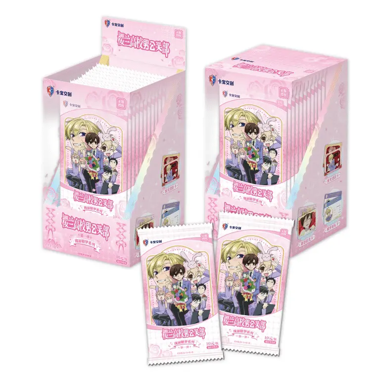 Kabao Ouran High School Host Club Trading Cards Vol.1 Sweet Glitter Dream Collectible Card Blind Packs, Official Licensed Anime Character Collectible Cards, 15 Packs Per Display Box – Official Designer Collectible Art Toy