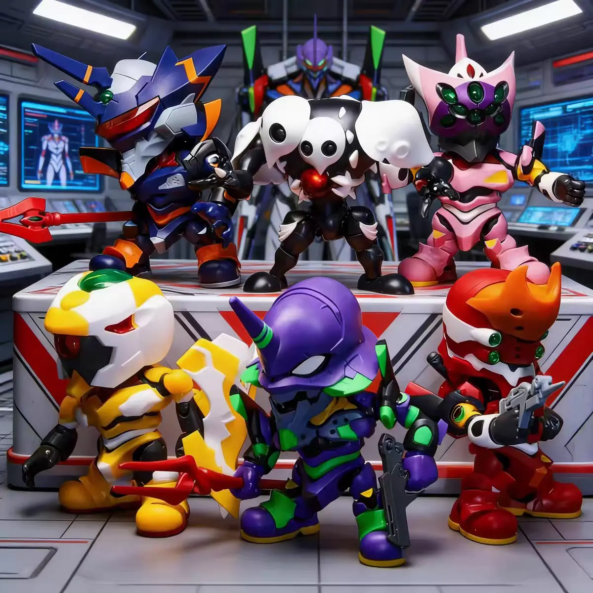 S.T.S. Studio Evangelion Action Figure Blind Box Collection – Official Designer Collectible Art Toy