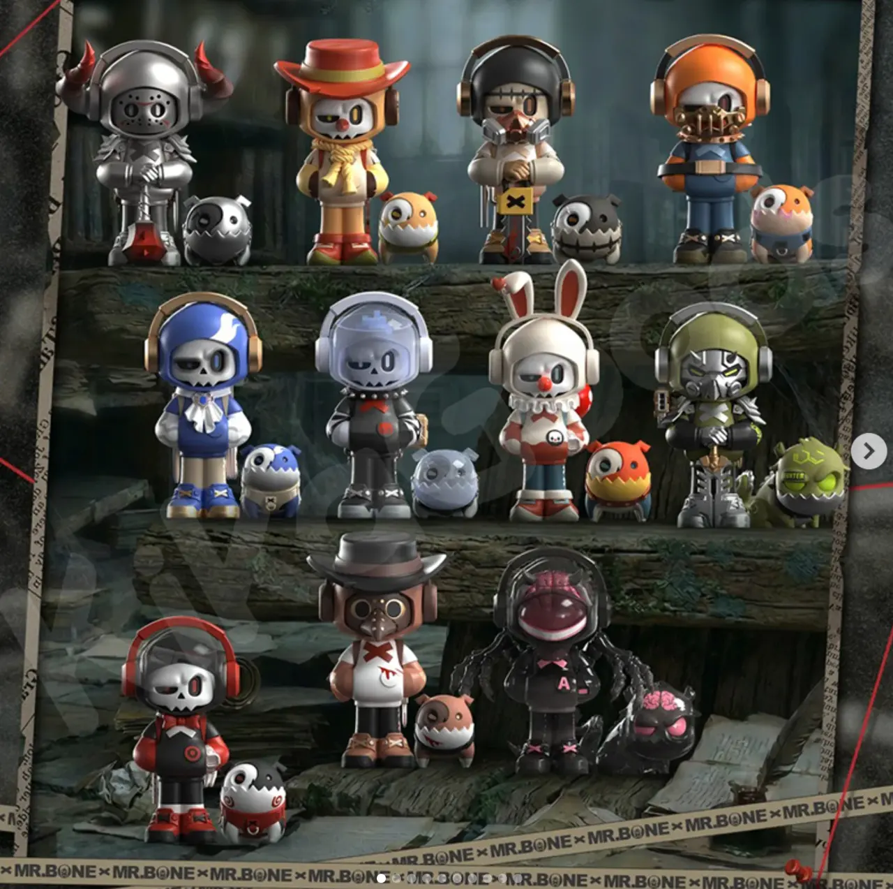 MR.BONE Mini 3.0 The Wicked Union Blind Box Series – Official Designer Collectible Art Toy