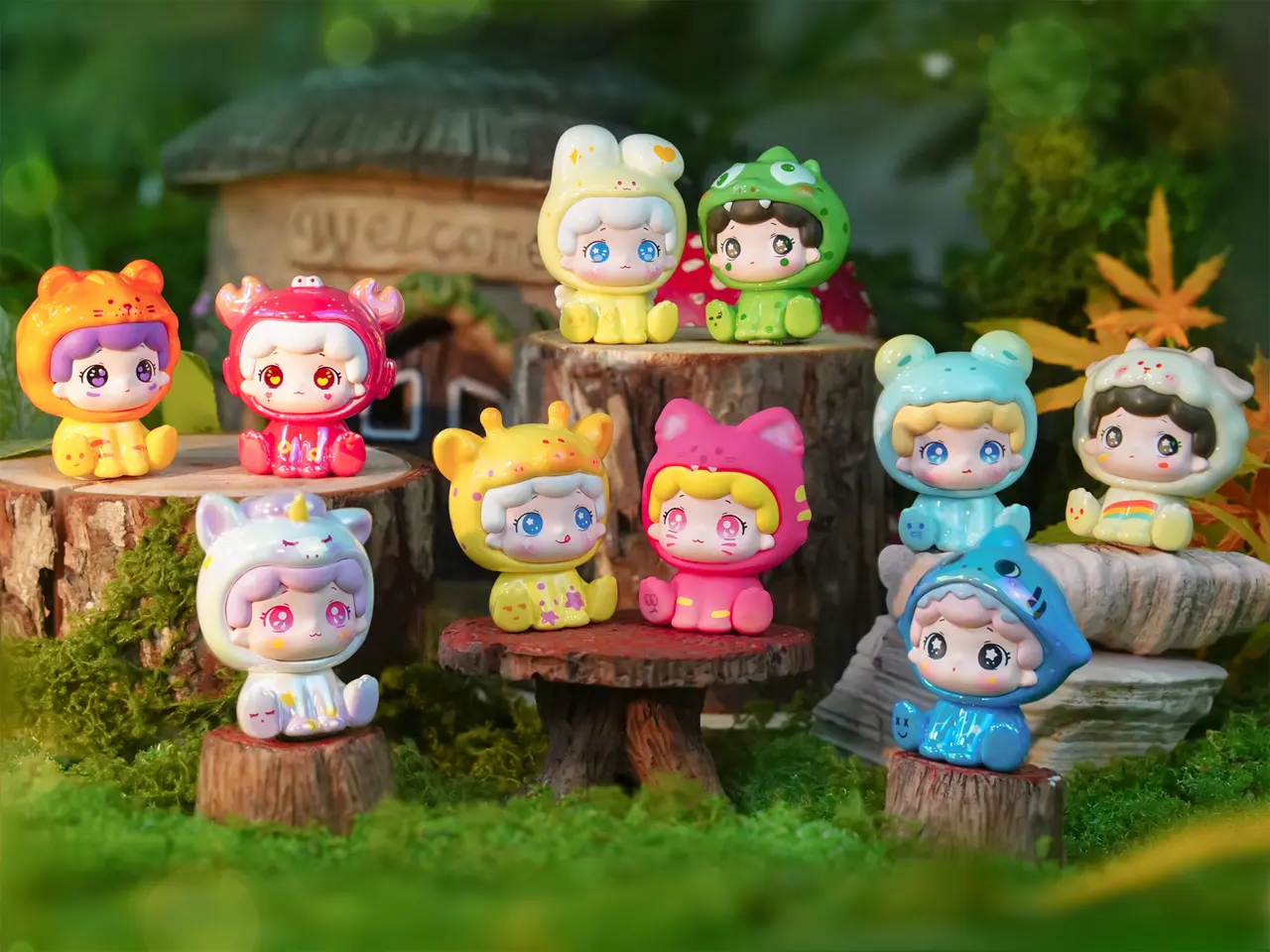 Litter Bear Forest Wonderland City Series (Buy 5 Sets, Get 1 Display Free) – Official Designer Collectible Art Toy