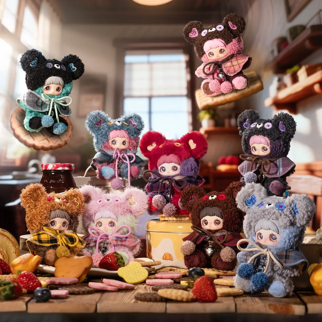 Maymei Tiny Bear Cookie Series Plush Keychain Blind Box – Official Maymei Art Toy