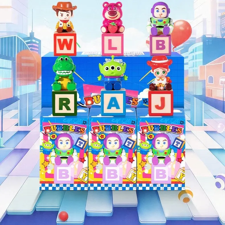 Toy Story 3-in-1 Blind Box Building Blocks & Bubble Wand Toy Set – Official Designer Collectible Art Toy