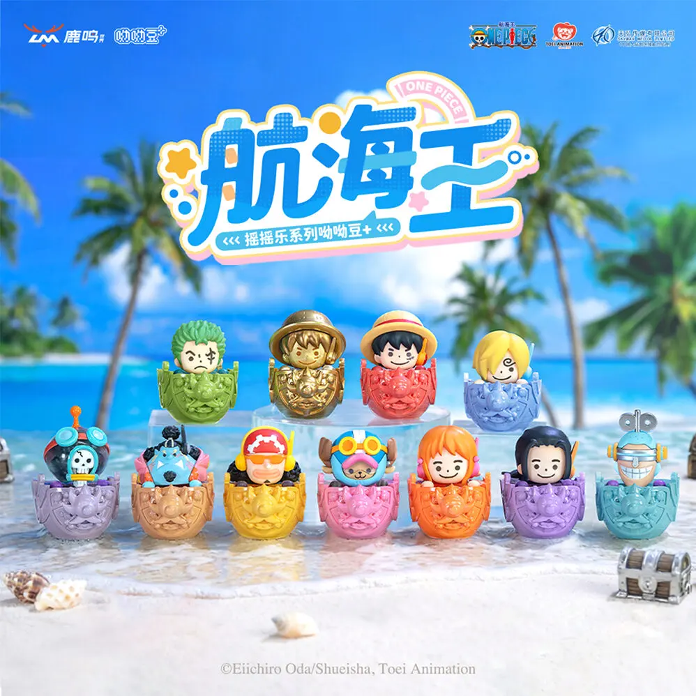 Luming One Piece Wobble Tumbler Series Cute YoYo Bean Blind Box Figures – Official One Piece Art Toy