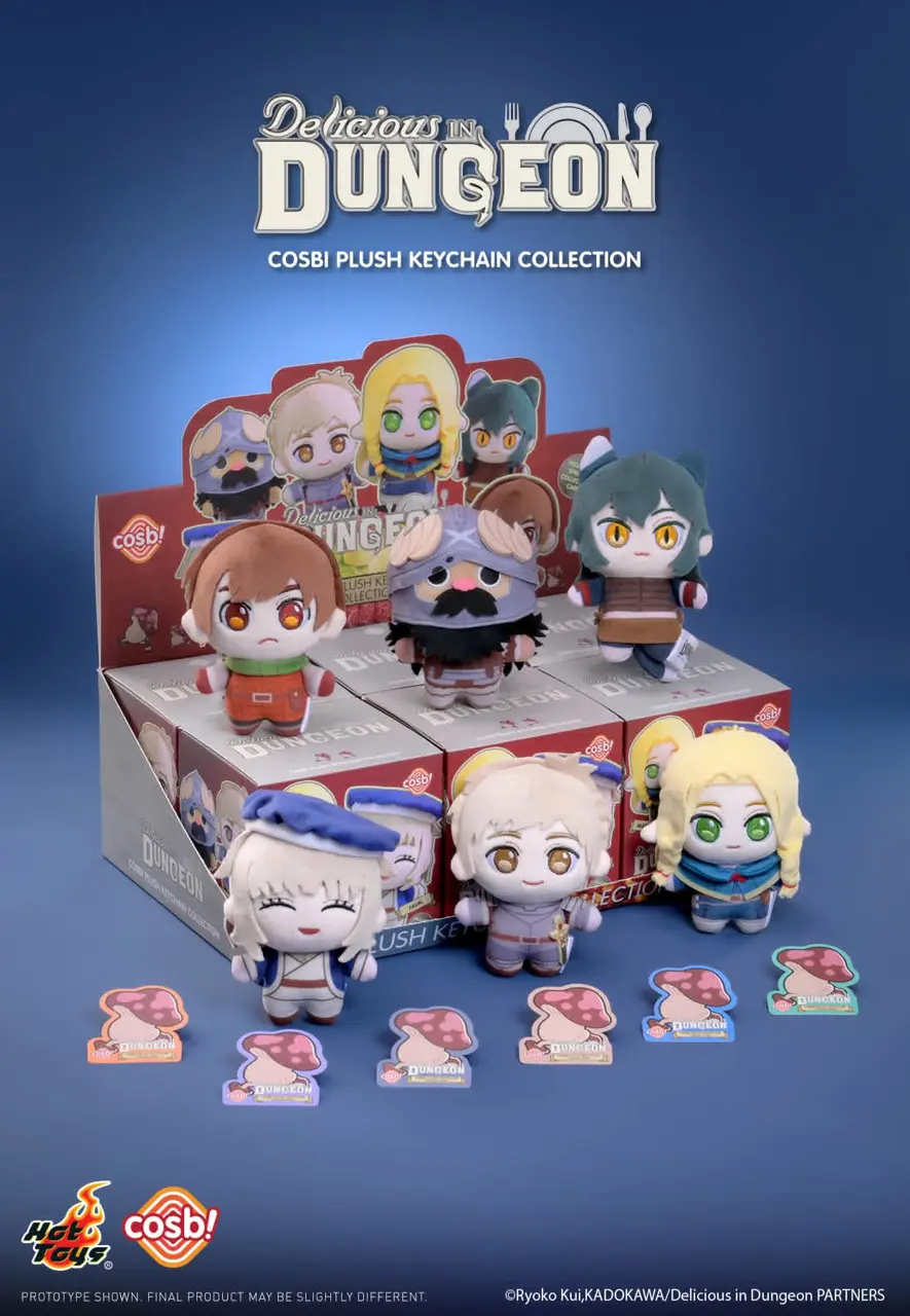 Hot Toys Delicious in Dungeon Cosbi Plush Keychain Collection Blind Box – Official Designer Collectible Art Toy