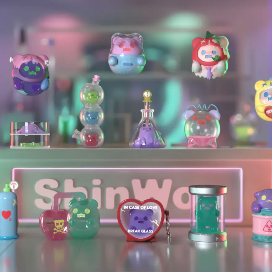 Display Finding Unicorn ShinWoo Lovesick Lab Series Blind Box – Official Finding Unicorn Art Toy
