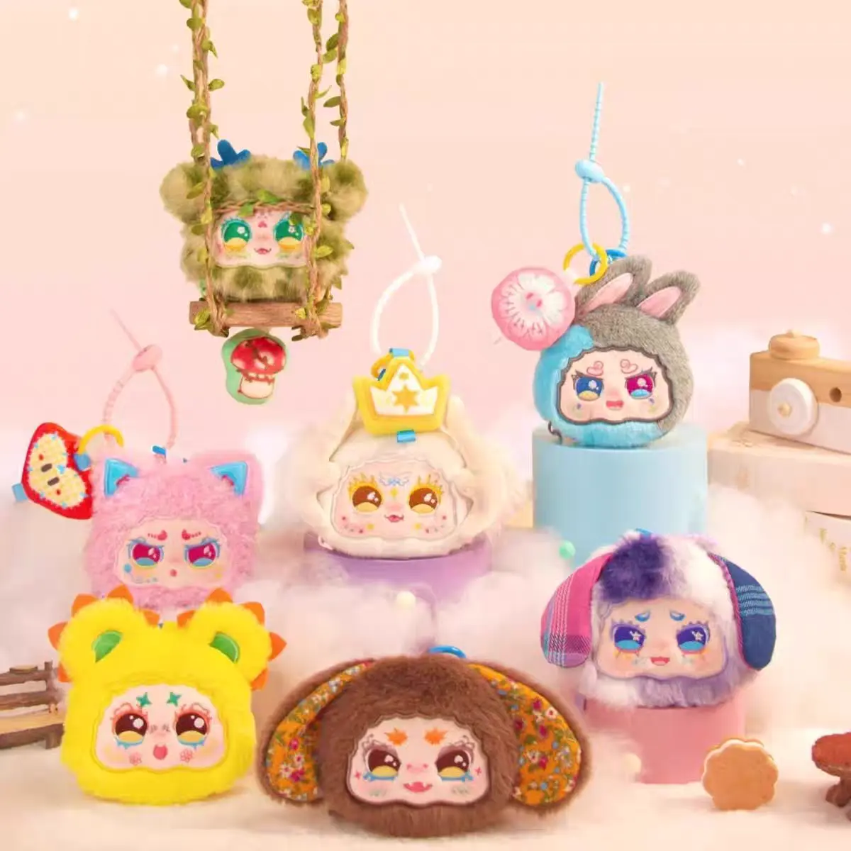 CALEMBOU Blind Box KIMMON 4″ Spring Flields Newborn Vinly Plush Face Bag Blind Box – Official CALEMBOU Art Toy