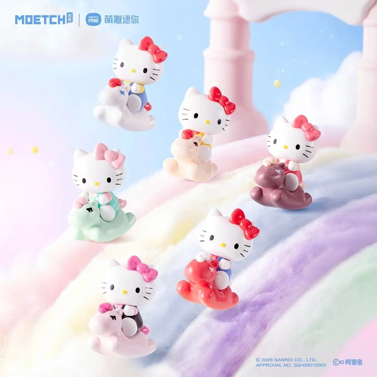 MOETCH Childlike Pony Cute Bean Blind Bag, Mini Cartoon Character Collectible Figurine, Tiny Desktop Decor Ornament, Kawaii Gift for Cartoon Fans, 18Pcs/Set – Official Designer Collectible Art Toy