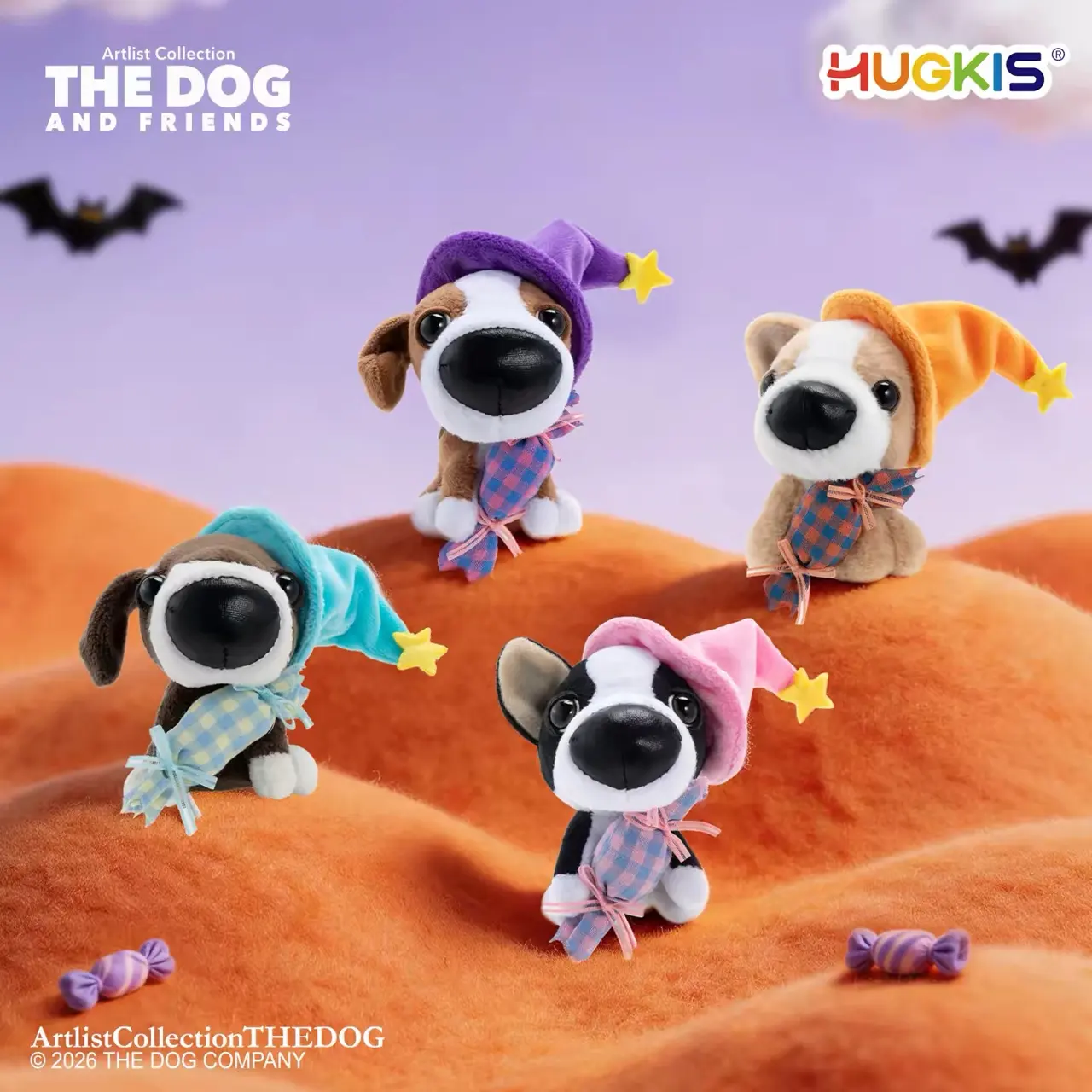 THE DOG Magic Candy Wizard Hat Plush Keychain – Official Designer Collectible Art Toy