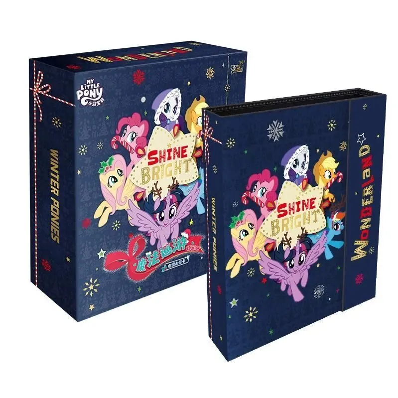 KAYOU Official My Little Pony Magic Parade Vol.2 Card Collection Album Gift Set, Holds 160 Cards, Includes 4 Card Packs + 1 Random PR Promo Card, Hardcover Trading Card Binder for Collectors – Official My Little Pony Art Toy