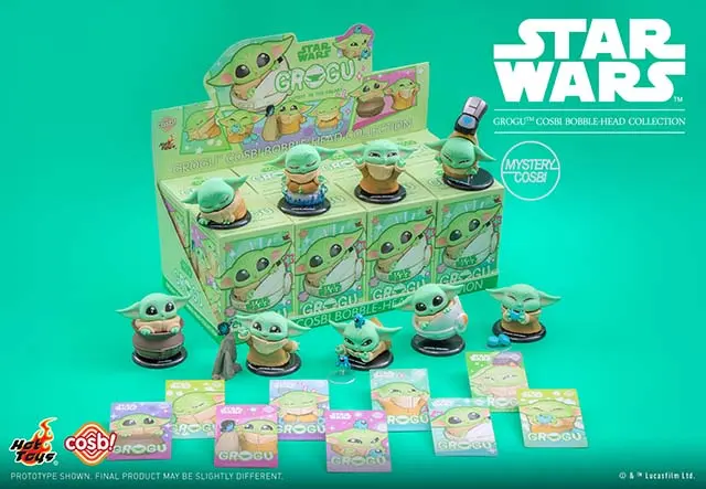 Hot Toys CBX250 Star Wars Grogu Cosbi Bobble-Head Collection – Official Designer Collectible Art Toy