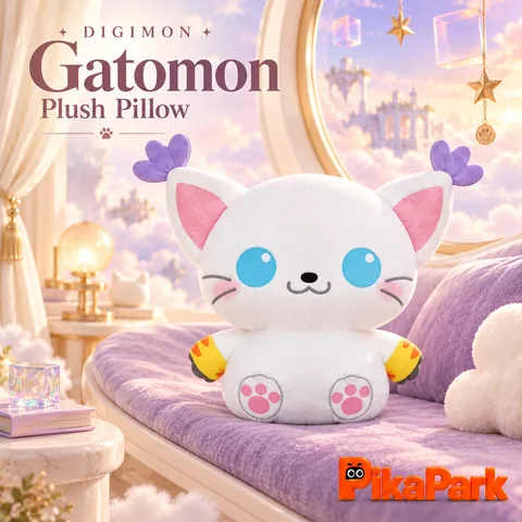 Digimon Q Elastic Pillow: Gabumon/Tailmon LDCX