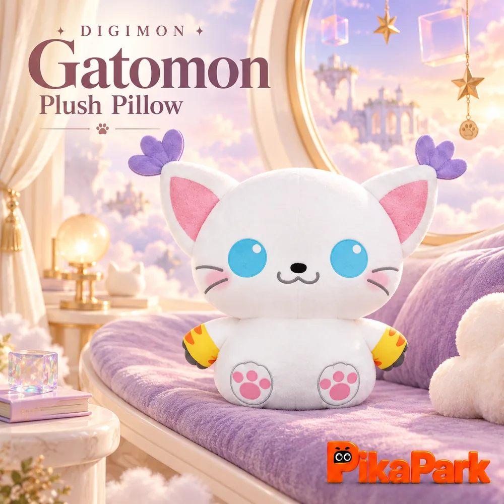 Digimon Q Elastic Pillow: Gabumon/Tailmon LDCX – Authentic Designer Collectible